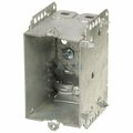 American Imaginations Electrical Box, Receptacle Box, 1 Gang, Steel, Rectangular AI-37144